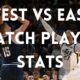 west vs east match player stats