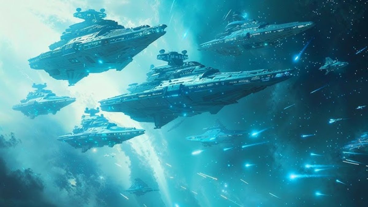 armada of alien ships